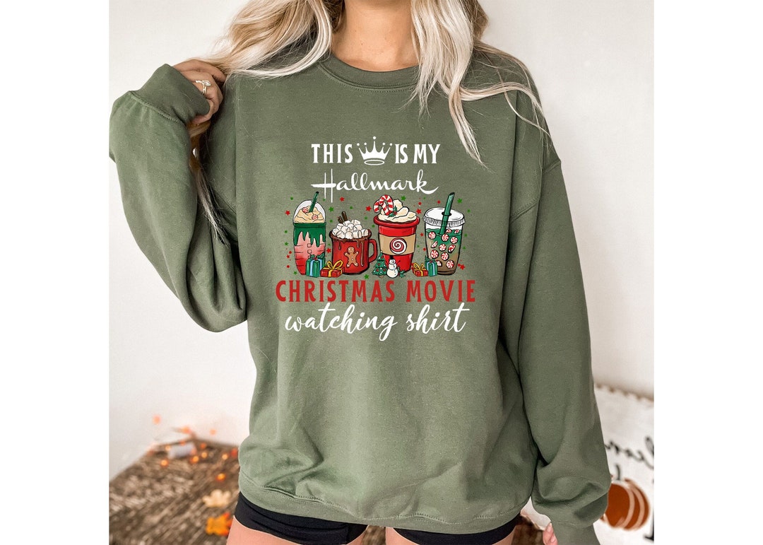 Hallmark Christmas Movie Sweatshirt, This is My Movie Watching Sweatshirt, Holiday Sweatshirt