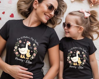 Mama Goose First Mothers Day Shirt, Custom Baby Name Tee