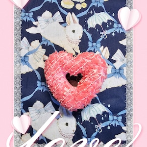 Lovecore Heart Dokidoki Donut Hairclips