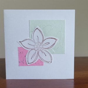 Pastell Blumen Karten Set