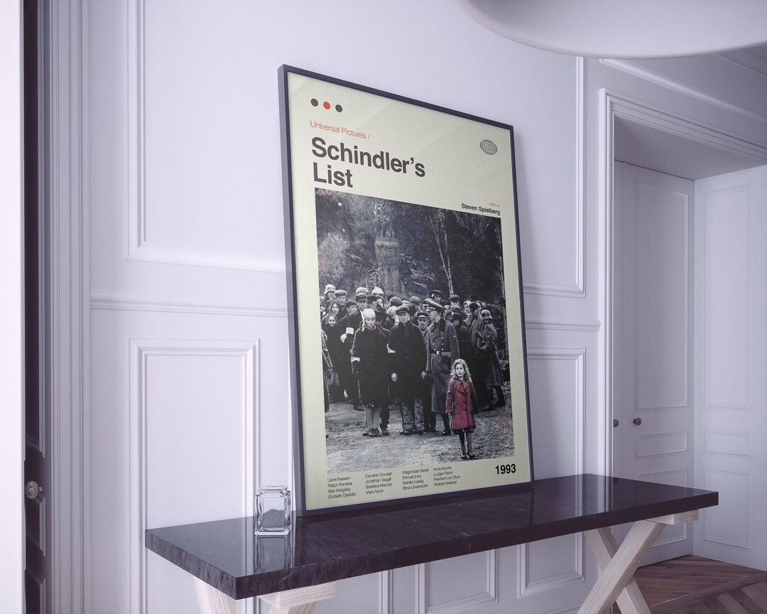 Schindler's List Movie Poster Schindler's List Print Film Poster ...