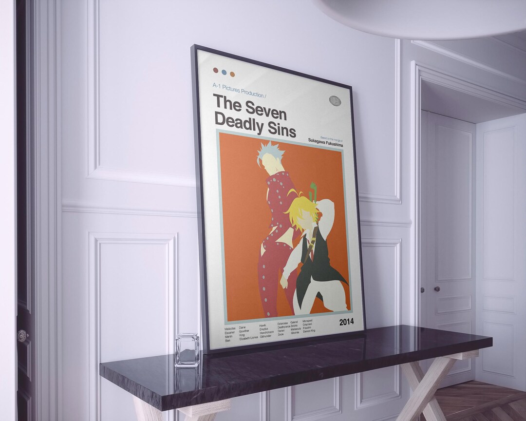 Seven Deadly Sins Poster Seven Deadly Sins Print Anime Manga Poster ...