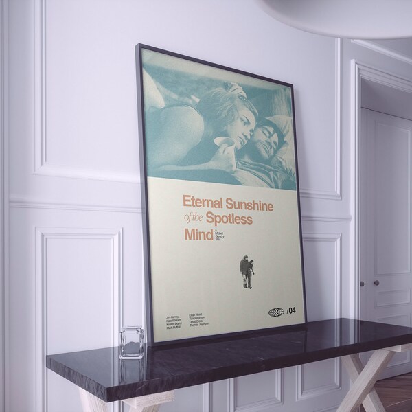 Eternal Sunshine of the Spotless Mind  | Jim Carrey Print | Film Poster | Vintage Retro Art Print | Minimalist Poster | Flexible Sizes