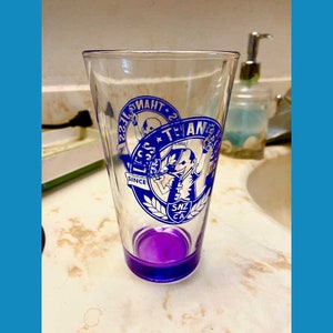 SALE! LTJ Pint Glass Blue/Purple