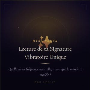 Vibrational Analysis · Your Unique Vibrational Signature - Vibrational Reading