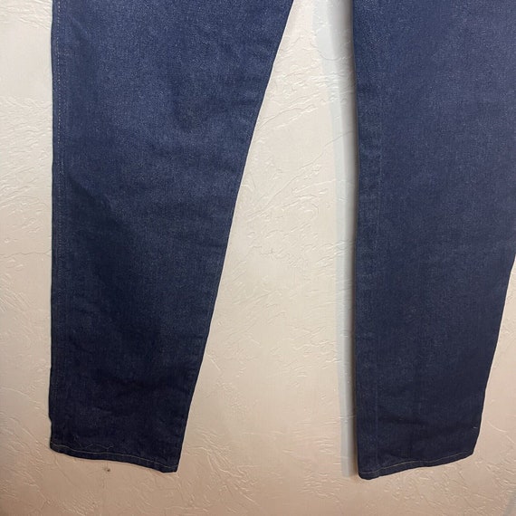 Vintage Wrangler Denim Jeans 80s Straight Leg Med… - image 2