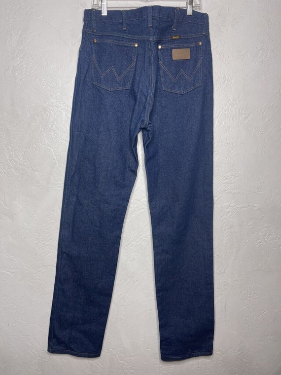 Vintage Wrangler Denim Jeans 80s Straight Leg Med… - image 10