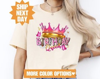 Birthday Shirt For Women, Birthday Party Girl Gift, Birthday Queen Shirt, Women Birthday Shirt, Girl Birthday Party Outfit, Queen Vibe Shirt