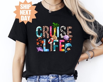 Bonita camiseta de crucero, camiseta de amigo de verano, camiseta de equipo de crucero, camiseta divertida de crucero, camiseta de crucero familiar, camiseta de vida de crucero, vacaciones en crucero