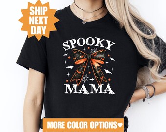 Halloween Spooky Shirt For Mom, Funny Halloween Shirt, Halloween Mom Shirt,  Spooky Vibes Shirt, Spooky Season Shirt, Spooky Shirt for Mama