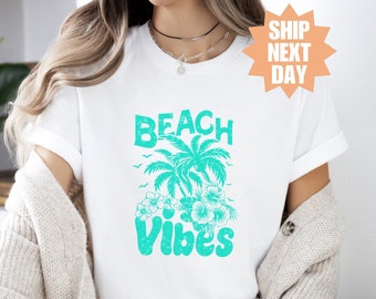 Strand Vibes T-Shirt, Strandparty T-Shirt, Strand T-Shirt, Urlaubs Shirt, Sommer Vibes T-Shirt, Sommer Vibes Shirt für Frauen, Strandleben Shirt