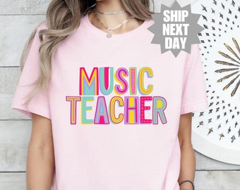 Music Teacher Gift, Cute Music Teacher Shirt, Teacher Gifts, Music Educator T-Shirt, Music Teacher Gift Ideas, Music Notes Shirt, Musician