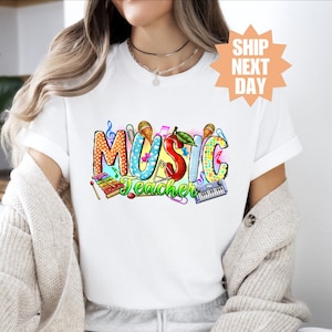 Music Teacher Shirt, Music Teacher Gift, Music Education Shirt, Musical Note Shirt, Music Teacher Appreciation, Music Shirt, Teacher Shirt