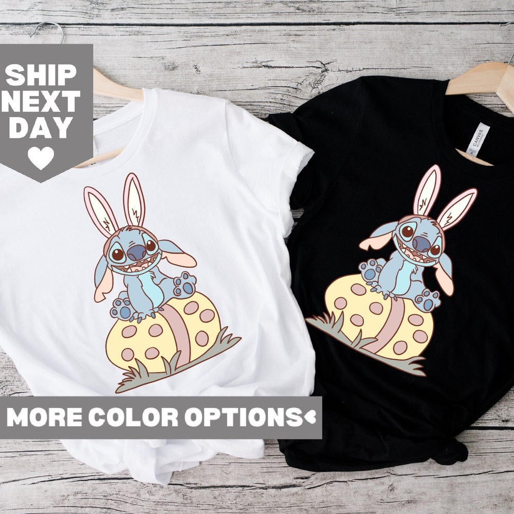 Cute Easter Stitch Shirt, Magic Kingdom Easter Shirt, Disney Easter Stitch Shirt, Happy Easter Shirt, Cute Easter Gift For Her, Easter Day Teeshirtsummer