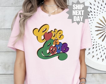Love is Love Shirt, Pride Shirt, Comfort Colors Shirt, Kindness Shirts, LGBTQ Support T-Shirt, Equality Shirts, Gay Pride Shirt, LGBT Outfit