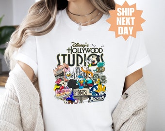 Camiseta de Disney Hollywood Studios, camiseta de viaje a Disney, camiseta de la familia Disney, camiseta de vacaciones en Disney, camiseta vintage de viaje a Hollywood Studios