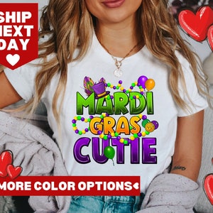 Mardi Gras Cutie Tshirt, Mardi Gras Sweatshirt, Fleur De Lis Shirt, Happy Mardi Gras Shirt, Mardi Gras Parade Shirt, Mardi Grass Y&#39;all Shirt