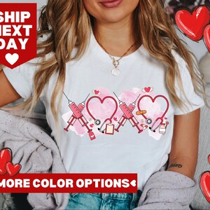 Retro Nurse Valentine&#39;s Day Shirt, Valentines Day Shirt Gift for Nurse, Love Nurse Valentine&#39;s Day Shirt, Nurse Valentine Gift Sweatshirt