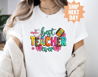 Camicia di ritorno a scuola, camicia da tour per insegnanti, regalo per l'insegnante, camicia della squadra degli insegnanti, camicia dell'era dell'insegnante, t-shirt migliore per l'insegnante, camicia da insegnante carina
