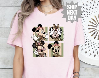 Camiseta con orejas de Minnie, camisetas de Disneyworld, camiseta de animales, camiseta del castillo de Disneyland, linda Minnie Mouse, camiseta de Disney para mujer, camiseta de Disney para mujer