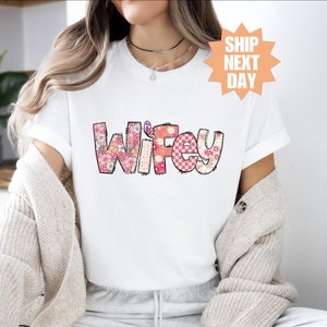 Wifey T-Shirt, Spoiled Wife T-Shirt, Engagement Shirt, Bride Shirt, Retro Comfort Colors Shirts, Wedding Gift, Cute Wifey Shirt, Funny Wife