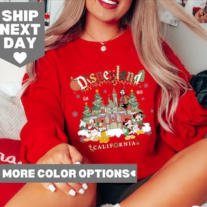Retro Christmas Disneyland Est 1955 California Shirt, Disneyland Shirt, Retro Disney Shirt, Vintage Disney Shirt, Vintage Disneyland Shirt