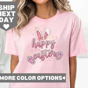 Shirt schattige paashaas, grafisch paas-T-shirt, shirt vrolijk Pasen, shirt schattig konijntje vrolijk Pasen, shirt vrouw paascadeau, shirt Paasdag