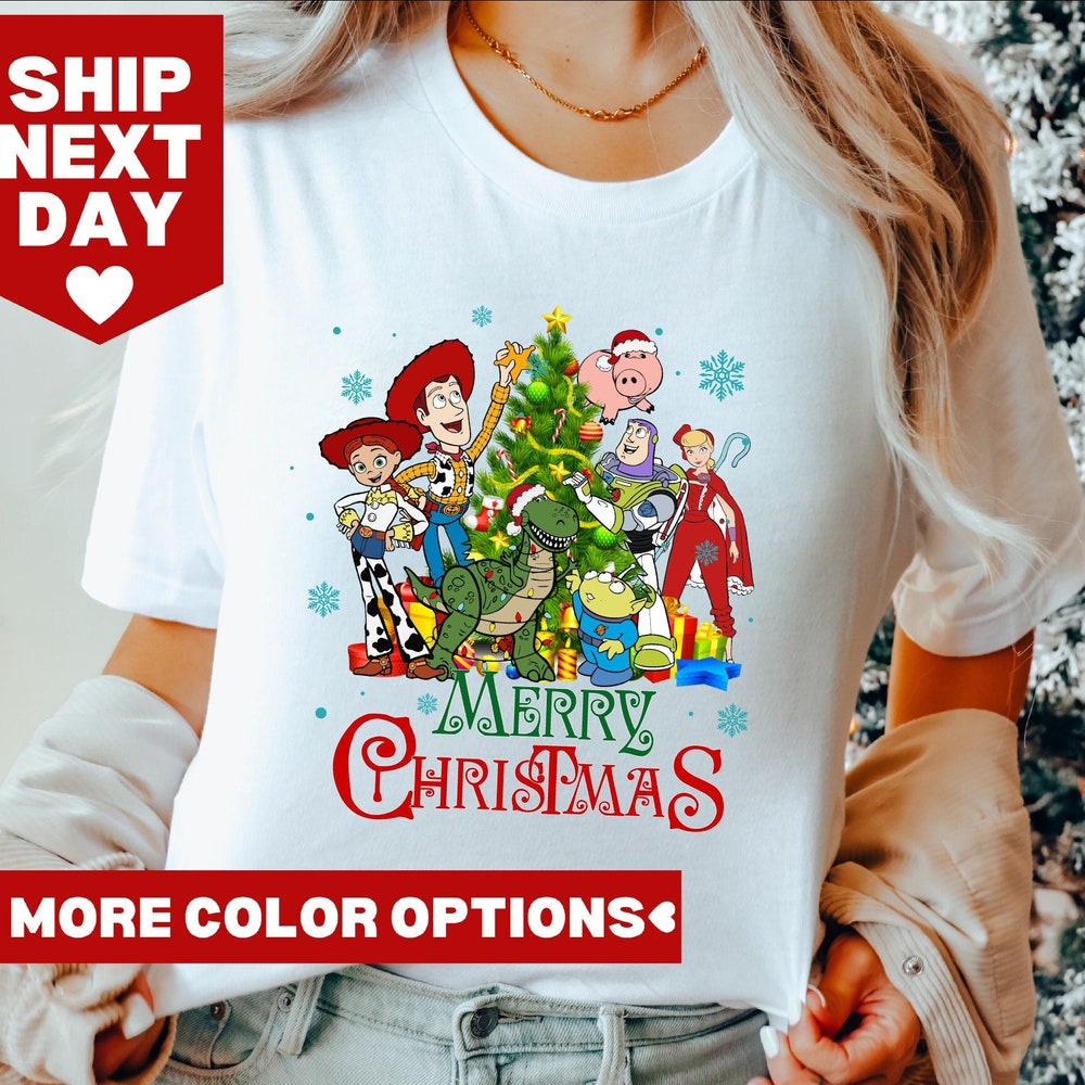 Toy Story Christmas Shirt, Vintage Toy Story Friends Shirt, Toy Story Christmas Tree Shirt, Christmas Shirt, Toy Story Merry Christmas Shirt