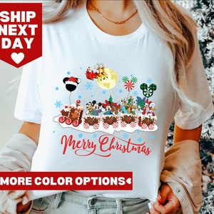 Disney Train Gingerbread Mickey And Friends Christmas Sweatshirt, Merry Christmas Tee, Disney Mickey And Friends Christmas Train Shirt