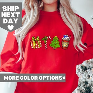 Christmas Candy Cane Shirt, Candy Cane Sweatshirt, Candy Cane Shirt, Christmas Shirt, Christmas Sweater, Holiday Sweatshirt, Sweatshirt