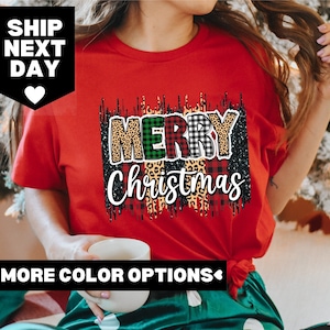 Frohe Weihnachten Shirt, Weihnachten Familie Shirt, 70er Jahre Stil frohe Weihnachten Shirt, Urlaub Pullover, Geschenk für sie, Vintage Weihnachtspullover