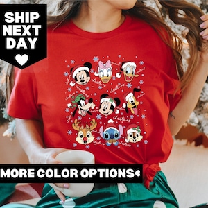 Mickey And Friends Christmas Shirt, Disney Family Christmas Shirt, Cute Disney Christmas Tees, Mickey and Friends Very Merry Xmas Tee