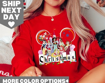 Schattige Belle Tiana Rapunzel Ariel Assepoester jasmijn T-shirt, shirt Disney prinses personages, Disneyland vakantie vakantie familiecadeau