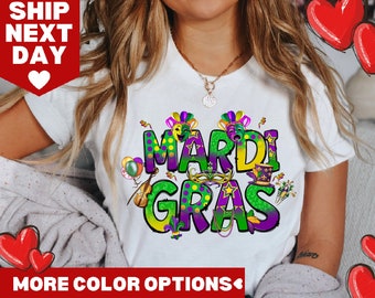 Funny Mardi Gras Festival, Fleur De Lis T-Shirt, Mardi Gras Sweatshirt, Mardi Gras Gift Idea, Women Mardi Gras Graphic Tee, Louisiana Shirt