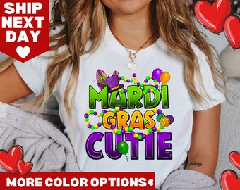 T-shirt mignon Mardi Gras, sweat-shirt Mardi Gras, chemise fleur de lys, chemise Happy Mardi Gras, chemise défilé Mardi Gras, chemise Mardi Grass Y'all