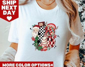 Retro Christmas Shirt, Gift For Christmas, Vintage Santa Shirt,  Retro Santa Claus Shirt, Retro Holiday Shirt, Retro Christmas Santa Shirt