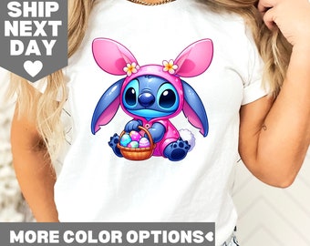 Disneyland påsktröja, Disney Stitch påsktröja, Disney påsktröja, Disney påskgåva, söt Stitch påsktröja, glad påsktröja