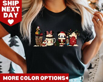 Disney Weihnachtskaffee Latte Sweatshirt, Mickey Minnie Weihnachtskaffee Pullover, Disney Kaffee Shirt, Weihnachtsreise Shirt, Urlaubskaffee