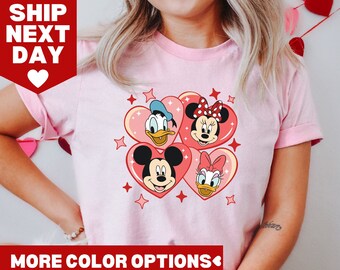 Mickey and Minnie Sweatshirt, Mickey and Friends Disney Valentine Shirt, Disney Valentines Day Sweater, Mickey And Minnie Valentine Shirt