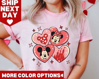 Disney Valentine's Day Couples Matching 2024 T-Shirt, Disney Valentines Day Sweatshirt, Disneyland Love Shirt, Disneyland Valentine Shirt