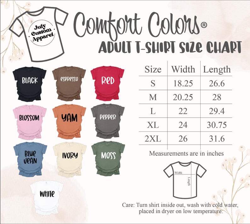 a t - shirt size chart for a child's t - shirt