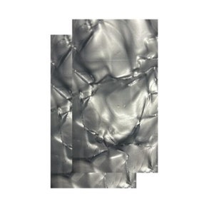 May include: Two sheets of black and white marbled plastic material.