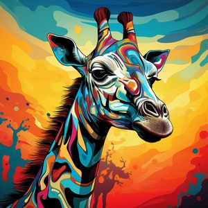 12 Contemporary Zoo Animal Printables: Digital Download
