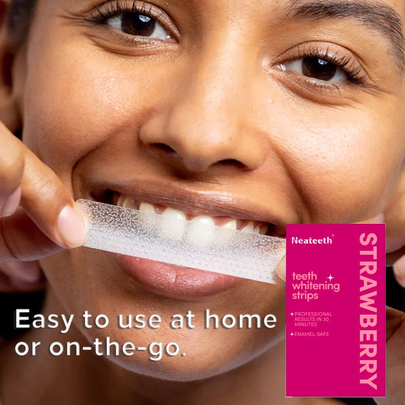 Blue Raspberry Flavoured PAP Teeth Whitening Strips, Non-sensitive ...