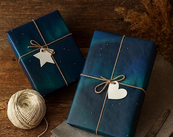 Aurora Borealis Wrapping Paper, Northern Lights Gift Wrap, Eco-Friendly Wrap, Holiday, Birthday, Special Occasions, Party Decor