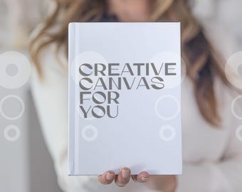 White Notebook Mockup | POD Journal | Lifestyle Stationery Photo Template Download | Template For Designers