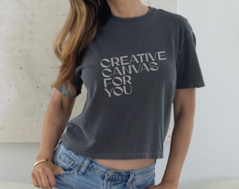 Pepper Comfort Colors T-Shirt Mockup: Women's Boxy Tee (3023)