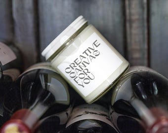 9oz Amber Candle Jar Mockup: Printify POD Candle (Real Photo)