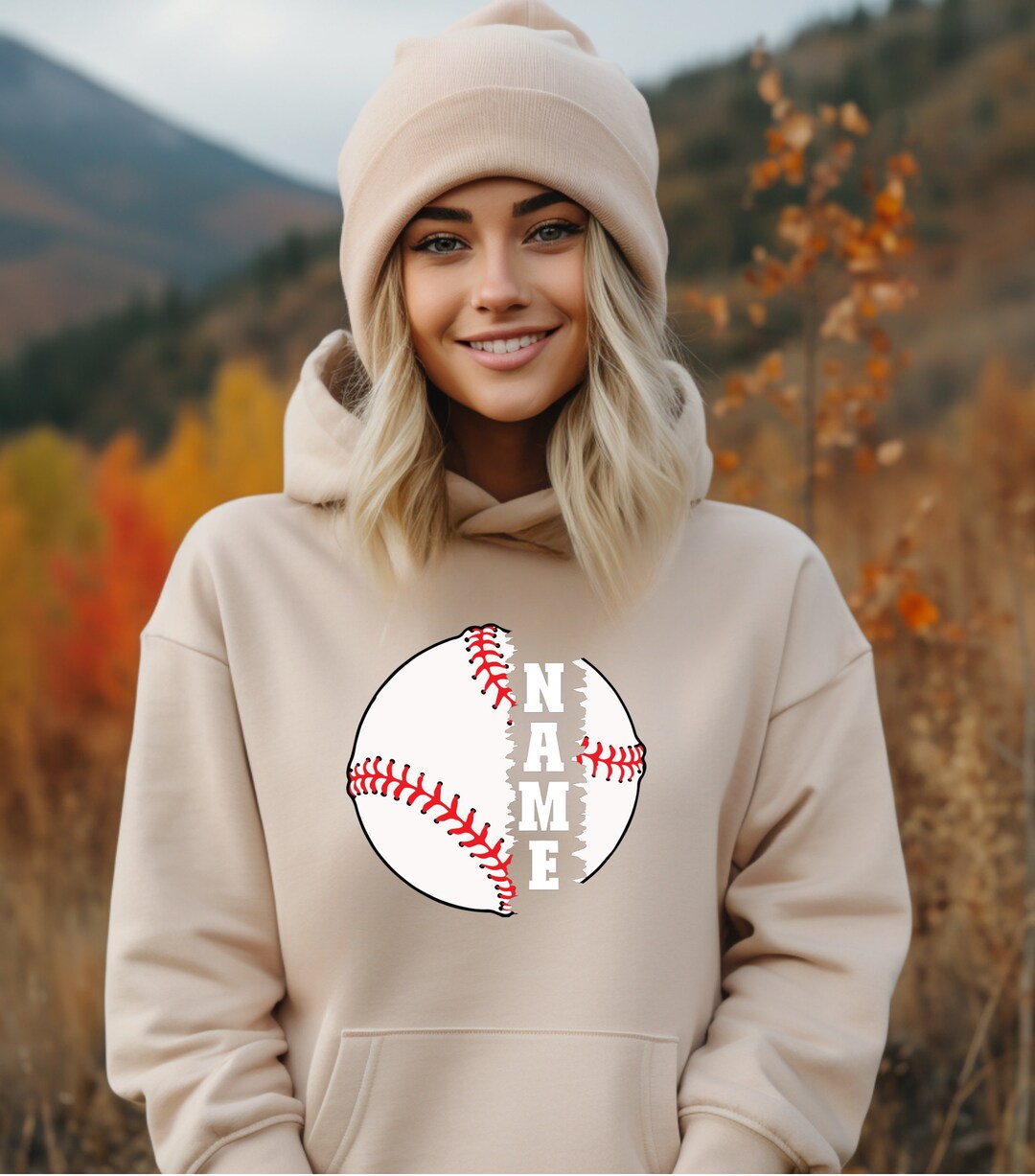 Personalized Baseball Hoodie, Baseball Gift, Custom Baseball Hoodie