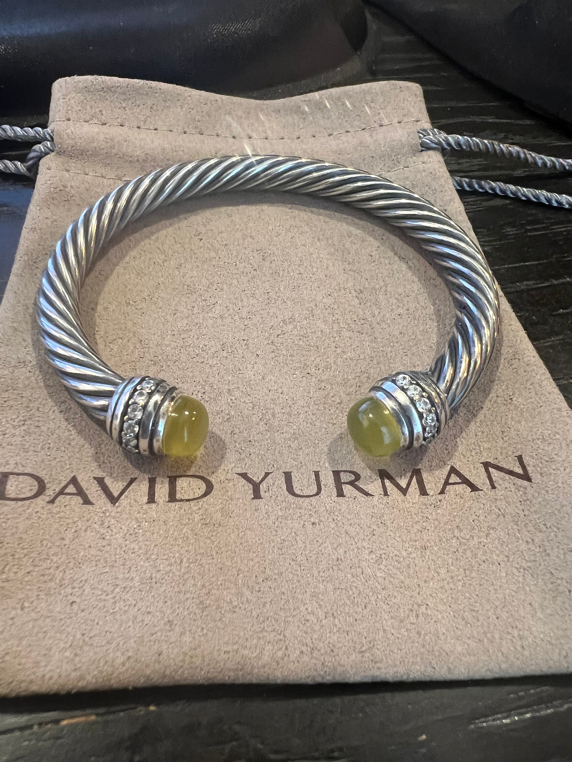 美品 David Yurman ブレスレット フリーサイズ 7MM David Yurman Box Chain Bracelet in Sterling Silver, 7mm